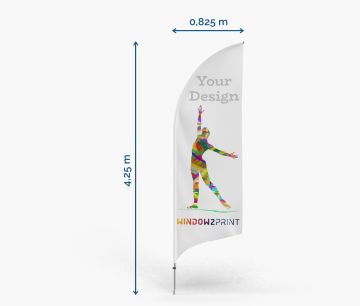 Alu Beachflag Bend L - Window2Print