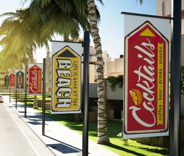 Blockout Banner für beidseitigen Druck