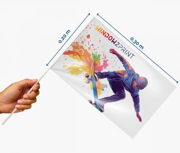 Handfahnen 30 x 20 cm - Fan Zone | Window2Print