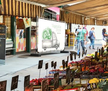 PVC Bauzaunbanner 340 x 175 cm