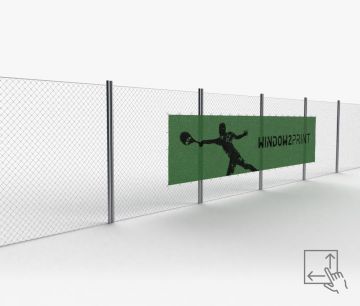 Tennisblenden in jeder Größe - Werbebanner  | Window2Print