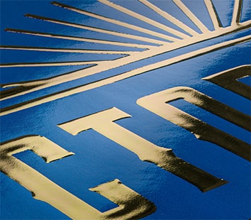 Partieller 3D-Goldlack