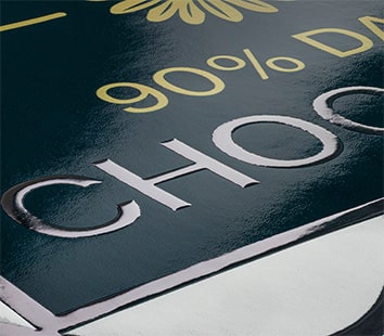 Partieller 3D Max Silver Lack auf selbstklebenden Etiketten