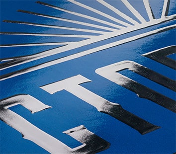 Partieller 3D-Silberlack