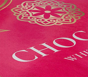 Etikett mit Soft-Touch-Finish